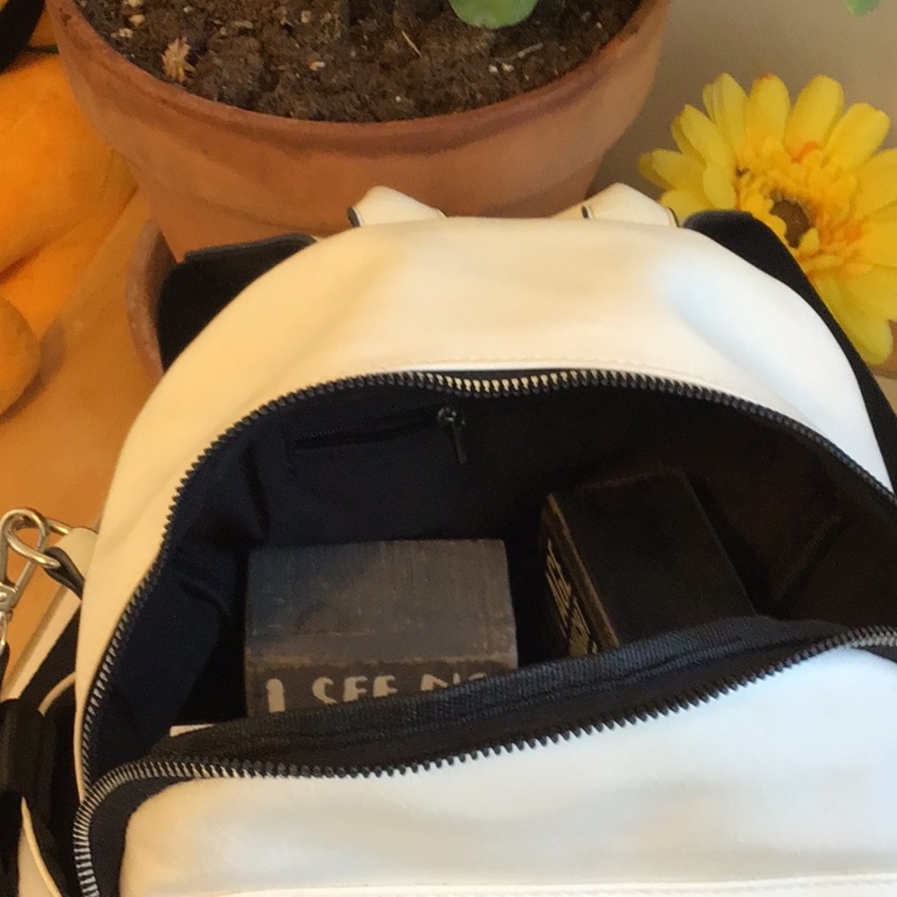 Vegan Leather Roomy Backpack/Shoulder Bag (#7) - Picture 4 of 8